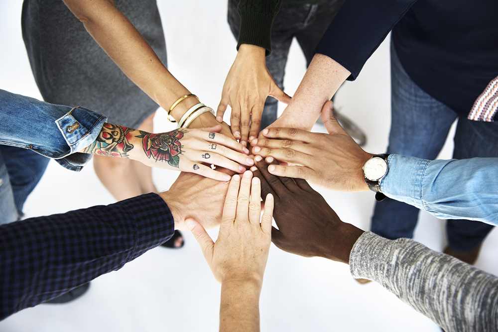 WFD circle of joined hands